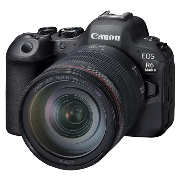 Canon EOS R6 Mark II — appareil présenté avec son objectif